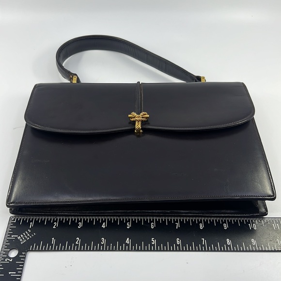 Vintage 1960’s Dark Brown Saks Fifth Avenue Handbag - Picture 12 of 16